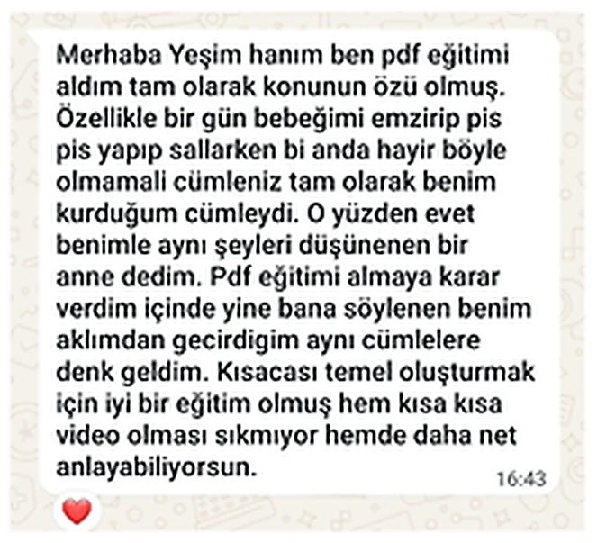 Anne yorumu 2